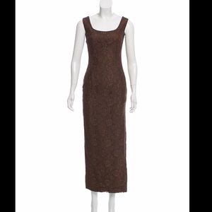 Dolce Gabbana maxi sleeves dress